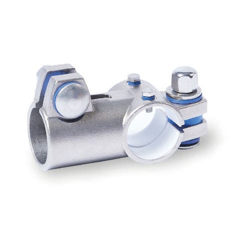 Connettore per tubi rotondo - TE.E series - Inocon GmbH - a T / in acciaio inossidabile / regolabile