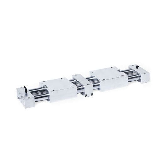 Asse lineare con vite a sfere - PD3DK series - Inocon GmbH - a doppio tubo / manuale / in alluminio