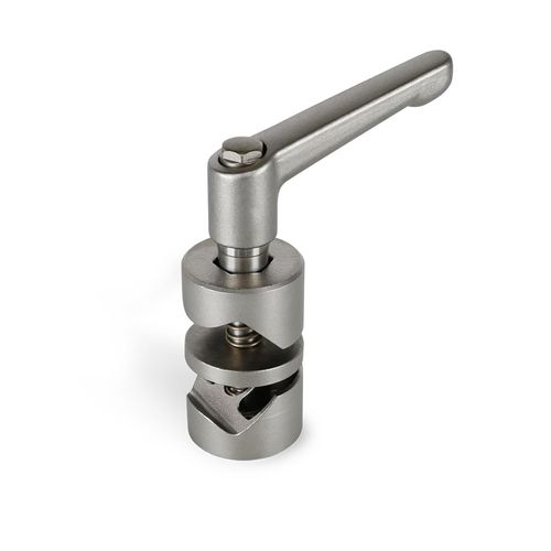 Connettore per tubi rotondo - GMV  - Inocon GmbH - in acciaio inossidabile / regolabile / portatubi