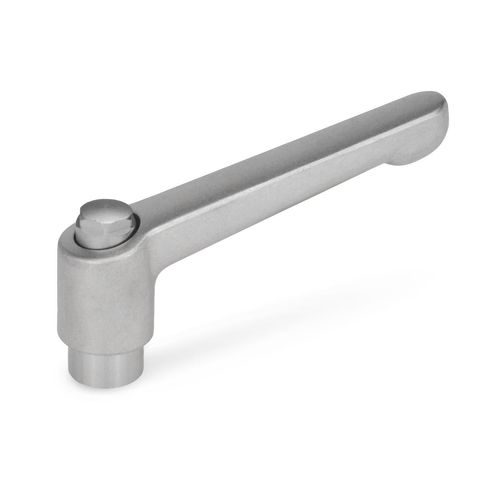 Leva di bloccaggio in acciaio inossidabile - HEK series - Inocon GmbH - regolabile / filettata