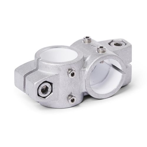 Connettore per tubi rotondo - KS.Z series - Inocon GmbH - a croce / in ghisa di alluminio / regolabile