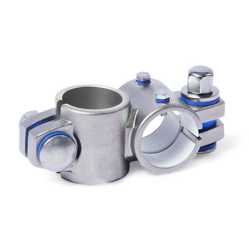 Connettore per tubi a croce - KE.E series - Inocon GmbH - in acciaio inossidabile / regolabile / scorrevole