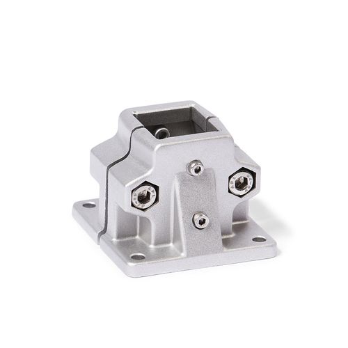 Connettore per tubi rotondo - BM.E series - Inocon GmbH - quadrato / in alluminio / regolabile