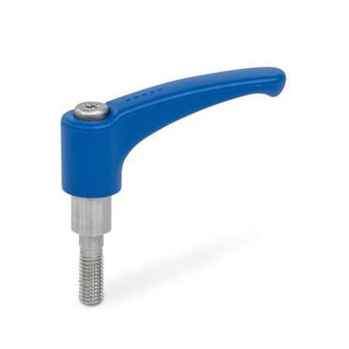 Leva di bloccaggio in poliammide rinforzato con fibra di vetro - HSK.P series - Inocon GmbH - in acciaio inossidabile / regolabile / filettata