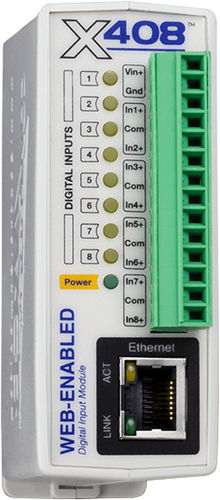 Modulo di ingresso digitale - X-408™ series - Xytronix Research & Design, Inc. - Modbus TCP / 8 ingressi digitali / remoto