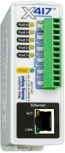 Modulo di uscita analogico - X-417™ series - Xytronix Research & Design, Inc. - LAN / di rete / di tensione