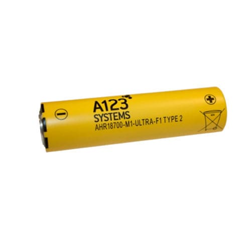Batteria fosfato di ferro litio - F1 - a123systems - cilindrica / 3 V / per elettroutensile portatile