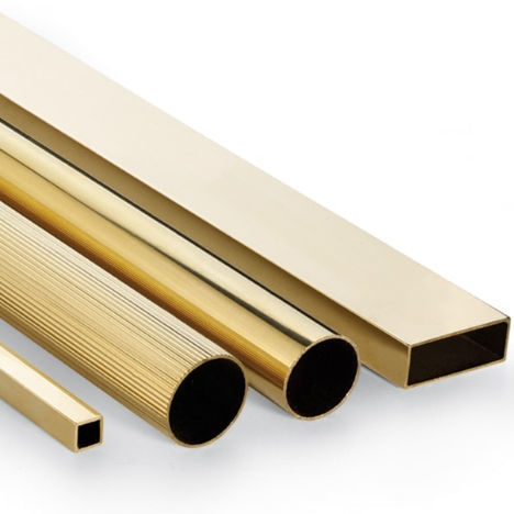 Ottone in tubi - Bronmetal - rotondo / quadrato / rettangolare
