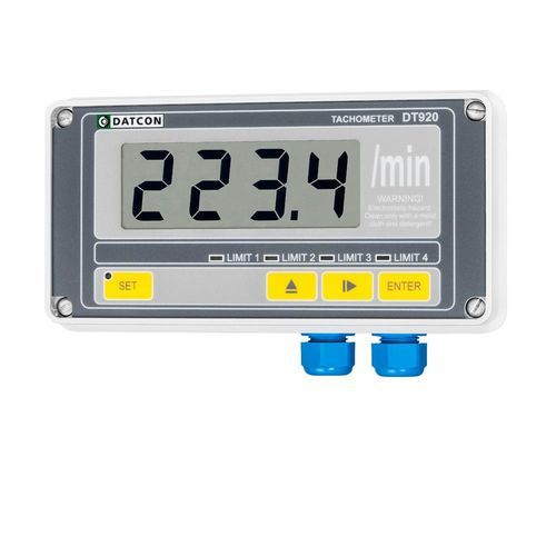 Tachimetro senza contatto - DT920  - Datcon Industrial Electronics Ltd. - per montaggio su pannello / con display LCD / per motore