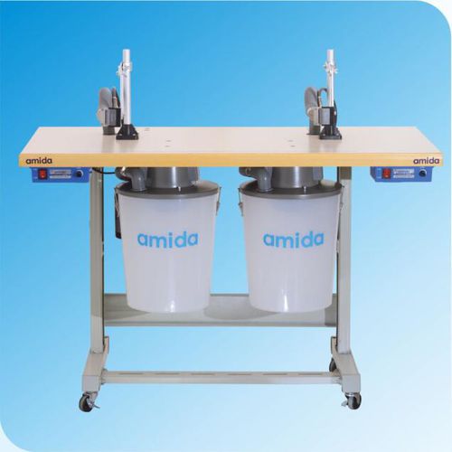 Macchina da taglio a 2 teste - FT100-2 - Zhongshan Amida Mechanical & Electrical Equipment Co., Ltd. - a lama / per materiale tessile / livellamento
