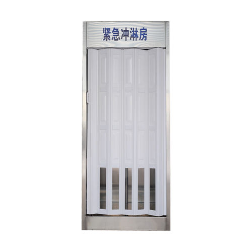 Doccia di sicurezza da terra - shanghai DaAo safety equipment Co.LTD - per laboratorio / con lavaocchi / in acciaio inossidabile