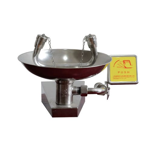 Lavaocchi da parete - DAAO6640 - shanghai DaAo safety equipment Co.LTD - con lavaocchi/lavafaccia / in acciaio inossidabile