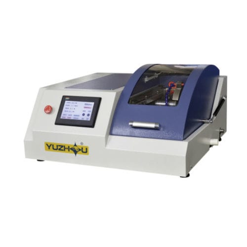 Macchina da taglio per metallografia - JMQ-60Z - Shanghai Shangcai testing machine Co.,Ltd - a lama rotativa / di campioni / controllata da PLC