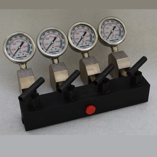 Manifold a 4 vie - EAC-404 manobuild - Taon Hydraulik Komponenter ApS - in acciaio verniciato / idraulico / ad alta pressione