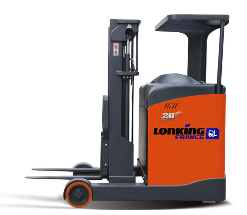 Accatastatore elettrico - LG20DRD - Lonking France - con conducente in piedi / 24 V / a forche retrattili
