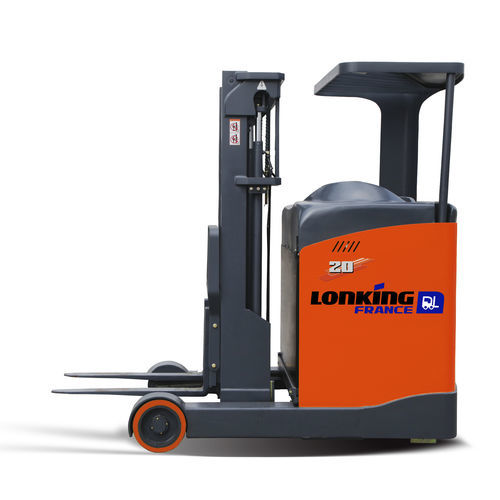 Accatastatore elettrico - LG20DRA - Lonking France - con conducente in piedi / 24 V / a forche retrattili