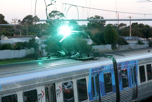 Sistema di rilevamento per arco elettrico - Mermec - per pantografo / per applicazioni ferroviarie