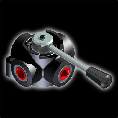 Valvola a leva - D4 series - HV Hydraulic S.r.l. - per convertitore / in ghisa / in zinco