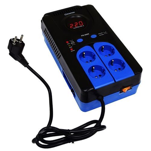 Stabilizzatore di tensione monofase - SUNTEK PR 2000 VA - Electrosheriff - trifase / elettronico