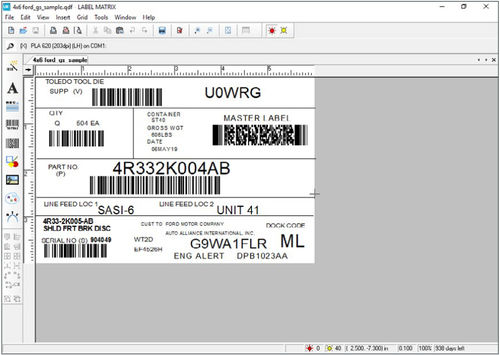 Software di interfaccia - LABEL MATRIX - TEKLYNX - di sviluppo / configurazione / di progettazione