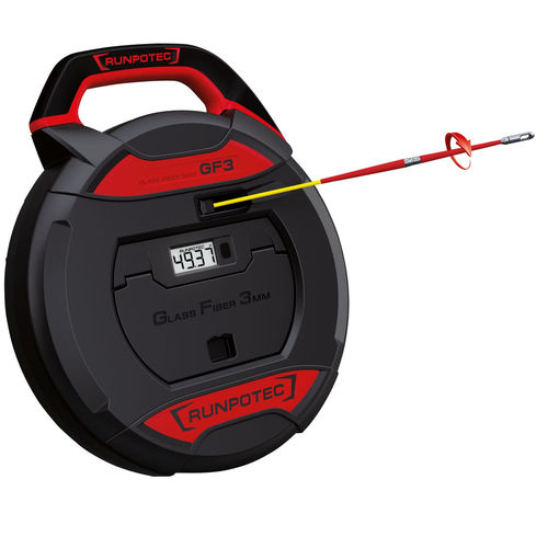 Tira-cavo con contatore - GF3 - Runpotec GmbH - in fibra di vetro / portatile
