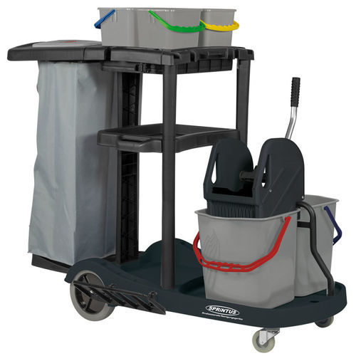 Carrello di stoccaggio - PuriX - SPRiNTUS GmbH - di pulizia / in metallo / in plastica