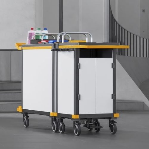 Carrello di pulizia - EQUIPE - Vermop Salmon GmbH - porta-contenitori / portarifiuti / ergonomico
