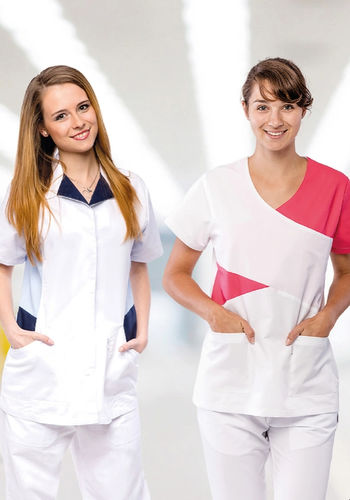 Grembiule da lavoro - Serena group - per il settore medico / unisex / verde
