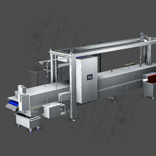 Friggitrice industriale in continuo - ECOFRY MY2023 - MTS srl - per verdure / per snack / per carne