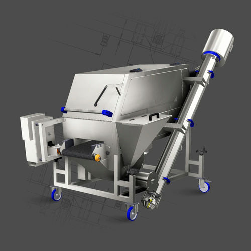 Pastellatrice-impanatrice a tamburo - DRUMMY - MTS srl - per carne / per verdure / per pesce