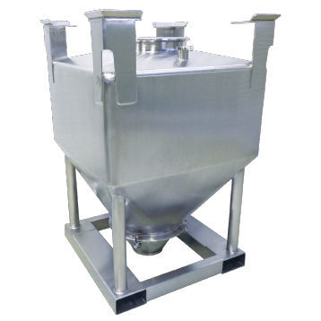 Contenitore IBC con fondo conico - CLC - TOYO HITEC CO., LTD - in acciaio inossidabile / in polietilene / per prodotti sfusi
