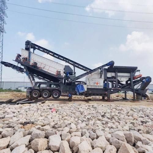 Frantoio mobile - 800&times;800 - Zhengzhou Yugong Construction Machinery Co., Ltd. - a cilindri / con motore diesel / per la produzione di sabbia