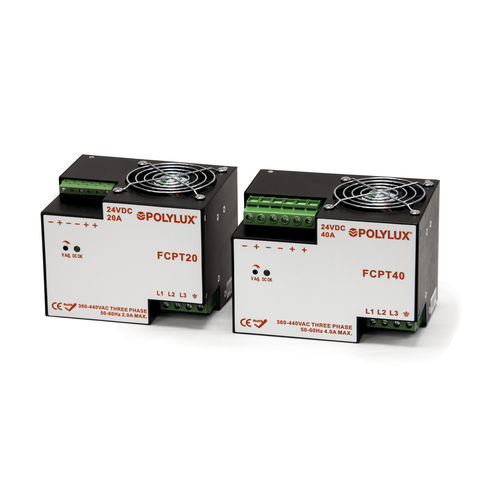 Alimentatore elettrico compatto - FCPT series - POLYLUX - AC/DC / stabilizzato / trifase