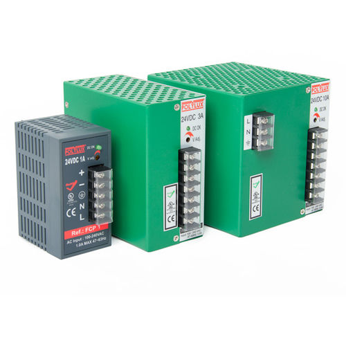Alimentatore elettrico su guida DIN - FCP series - POLYLUX - AC/DC / regolato / stabilizzato
