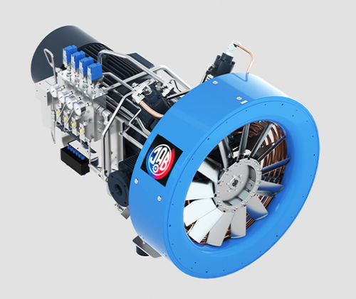 Compressore a pistone - SVB 1300/350 He - J.A. Becker & Söhne GmbH & Co. KG - per elio / con motore elettrico / fisso