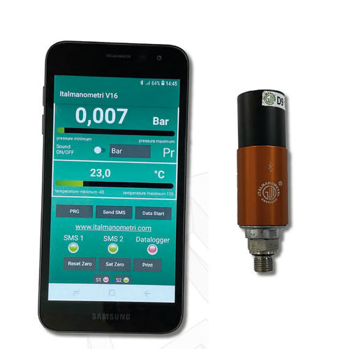 Trasmettitore di pressione Bluetooth - R.B.T. - Italmanometri S.r.l - BSP 1/4 / in acciaio inossidabile / in plastica