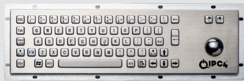 Tastiera da ufficio - IPC4-KBRD-TB-8602-EN - IPC4 - ICC Digital Industrial Technologies Bv - a tasti meccanici / 67 tasti / con trackball