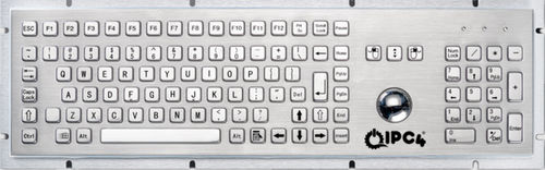 Tastiera da ufficio - IPC4-KBRD-TB-8605-EN - IPC4 - ICC Digital Industrial Technologies Bv - a tasti meccanici / 103 tasti / con trackball