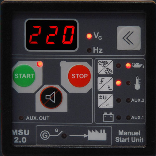 Controllore di gruppo elettrogeno manuale - MSU 2.0 - ENKO Elektronik Kontrol Sistemleri San. ve Tic. Ltd. Sti.