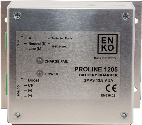 Caricabatteria da montare su pannello - EBC 1205 - ENKO Elektronik Kontrol Sistemleri San. ve Tic. Ltd. Sti. - piombo-acido / a commutazione