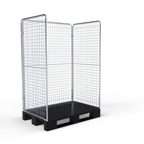 Paretale per pallet in plastica - S38001200FC0KU - ESB Engineering-System-Bau GmbH - in rete metallica
