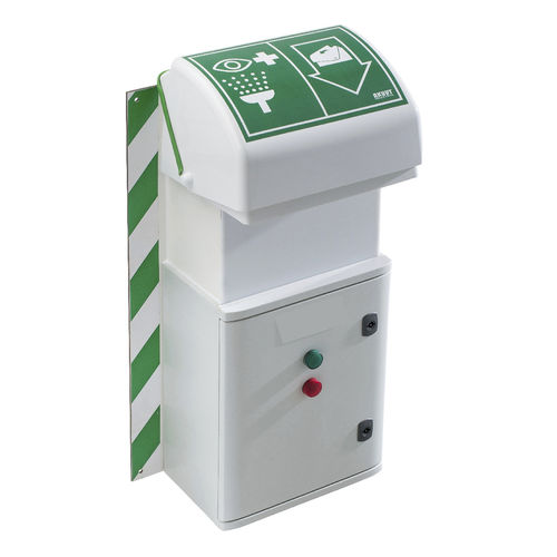 Lavaocchi da terra - EW111 / EW111W - Aqua Safety Showers Internatioanl - con caldaia / da interno / da esterno