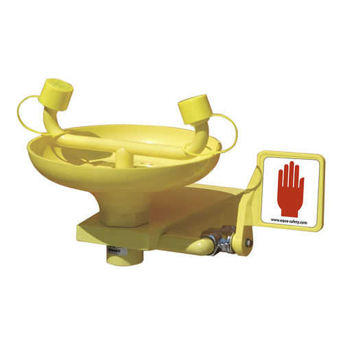 Lavaocchi da parete - EB1M - Aqua Safety Showers Internatioanl - in plastica / per ambienti pericolosi / da interno