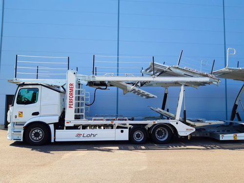 Rimorchio per auto - Performer - Lohr - a 4 assi / trainato / idraulico