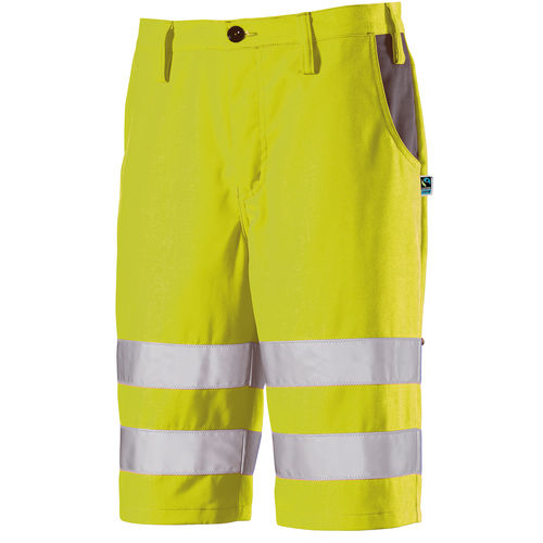 Pantalone corto alta visibilità - CWS - da lavoro / in poliestere / in cotone