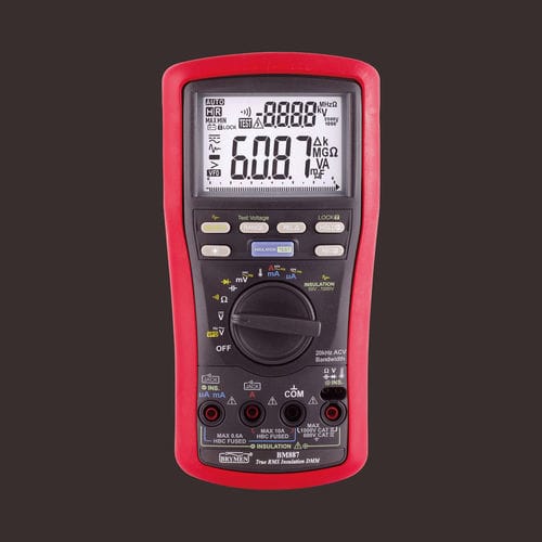 Multimetro con tester d'isolamento - BM887 - BRYMEN - digitale 6000 conteggi / portatile / 1000 V