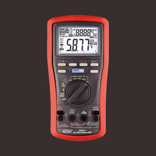 Multimetro con tester d'isolamento -  BM877 - BRYMEN - digitale 6000 conteggi / portatile / 1000 V