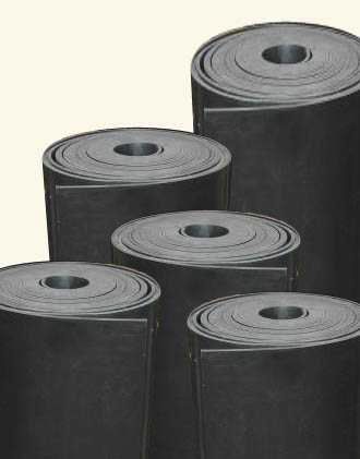 Foglio di gomma in gomma naturale - Oliver Rubber Industries LLP - resistente all'abrasione / resistente all'olio / in rotolo