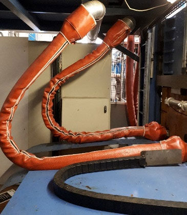 Guaina di protezione - TecHeat&reg; - Porteret Beaulieu Industrie (PBI) - tubolare / per cavi / per forno