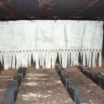 Tenda in tessuto - Porteret Beaulieu Industrie (PBI) - di protezione contro la radiazione termica / divisoria / per forno